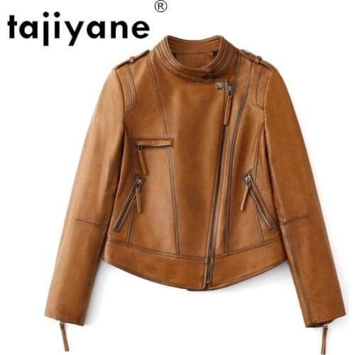 Genuine Jackets Sheepskin Women Real Leather Jacket Woman Clothes Short Slim Coats Korean Style Cuero Genuino TN1790
