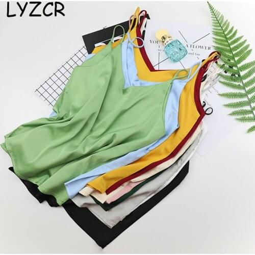 Женские шелковые топы LYZCR China At AliExpress