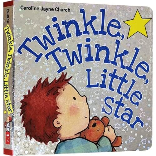 Twinkle Twinkle Little Star Goodnight Caroline Jayne English Nursery Rhyme Childrens Cardboard Picture Book Gifts for Kids