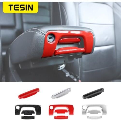 TESIN Interior Mouldings for Jeep Wrangler JL Car Armrest Box Switch Decoration Cover for Jeep Wrangler JL 2018+ Car Accessories