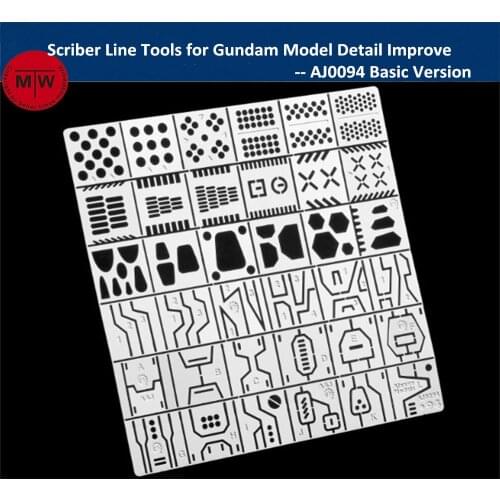 Alexen AJ0094/AJ0095 Scriber Line Tools for Gundam Model Craft Detail Improve Basic/Advanced Version