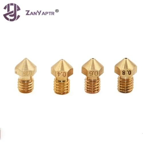 1Pcs Ultimaker 2 UM2 + Extended E3D Heater Hotend Olsson Block Nozzle 0.25 0.4 0.6 0.8mm For 3.0mm/1.75mm Filament