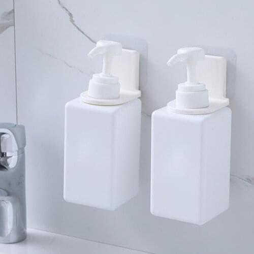 Bathroom Free Punch Shower Gel Hook Shampoo Wall Mount Soap Hand Sanitizer Storage Toilet Organizer Shelf Hanger Bottle Kit N7W4
