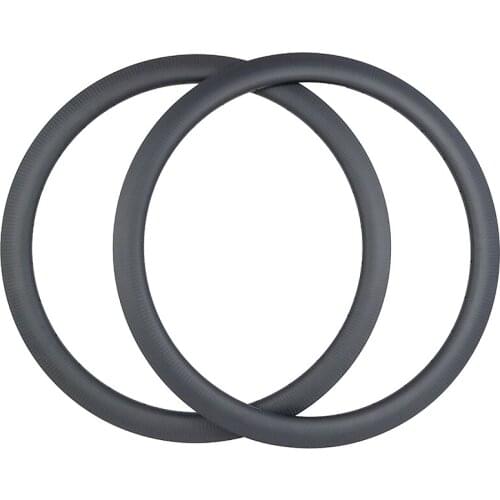 700c 45mm clincher road disc carbon rims 45C 25mm U shape 3K twill matte glossy 20H 24H 28H 32H 36H NO brake track 29er wheels