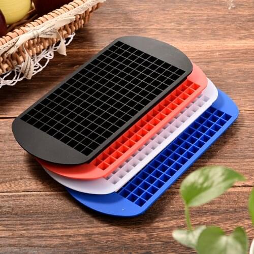 Food Grade 160 Cavity Silicone Bar Ice Cube Tray Mini Ice Cubes Small Square Mold Ice Maker Kitchen
