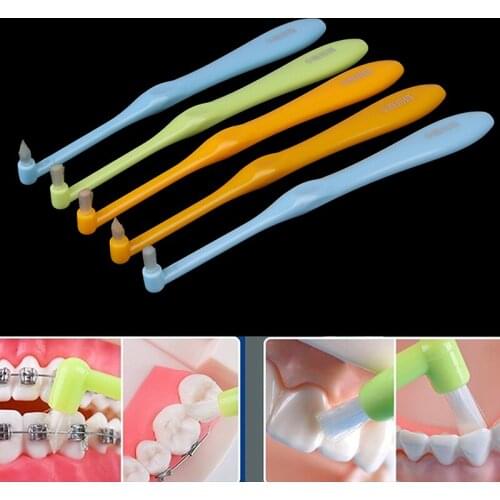 1pc Soft Toothbrush Brush Cleaners Interdental Bristle Orthodontic Braces Cleaning Interdental Tooth Brush Floss Teeth Cleaning