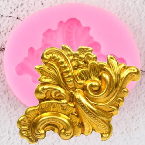 Flower Relief Silicone Molds Wedding Cake Decorating Tools Scroll Leaves Fondant Mould Candy Clay Chocolate Gumpaste Moulds