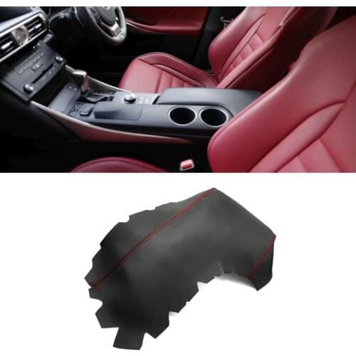 RHD Soft Leather Armrest Cover For Lexus IS250 IS350 2014 2015 2016 2017 Car Interior Center Control Armrest Bench Seat Cover
