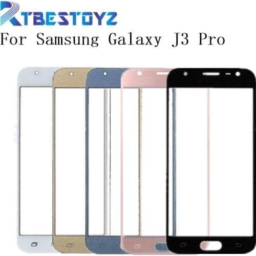 RTBESTOYZ For Samsung Galaxy J3 2017 J3 Pro J330 J3300 Touch Screen Outer Front Glass Lens