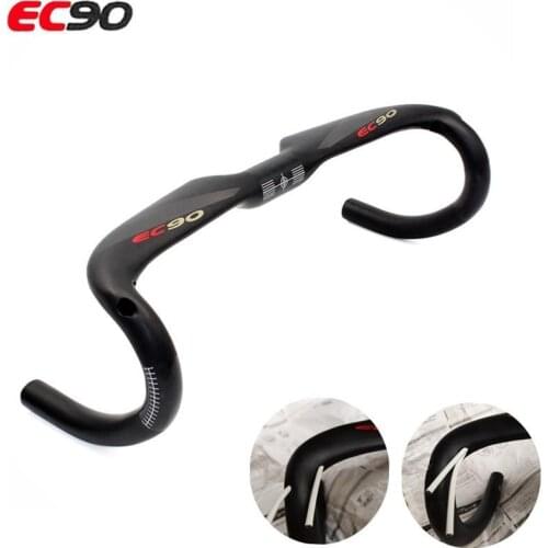 2020 new EC90 Full Carbon Bicycle Handlebar Road Bicycle Handlebar Stem Handle playing UD Matte Carbon Handlebar 400/420/440mm