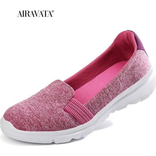 Women Casual Loafers Comfortable Breathable Walking Mesh Shoes Lightweight Mother Nursing Loafers