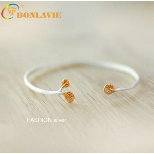 BONLAVIE Silver Color Open Branch Bracelet Womens Fresh Literary Temperament Female Gift Wholesale