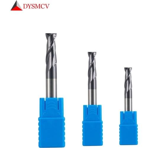 1pc End Mill HRC50 2Flute 1mm 1.5mm 2mm 2.5mm 3mm 4mm 5mm 6mm Carbide Flat endmill machine cnc Lathe Milling Cutter tools