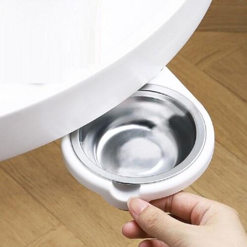 1pc Hidden Ashtray with Lid Stainless Steel Under The Table Cigarettes Holder Storage Desk Bar Accessory Portable