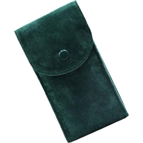 1pc Snap Fastener Watch Storage Pouch Portable Watch Organizer Display Pouch