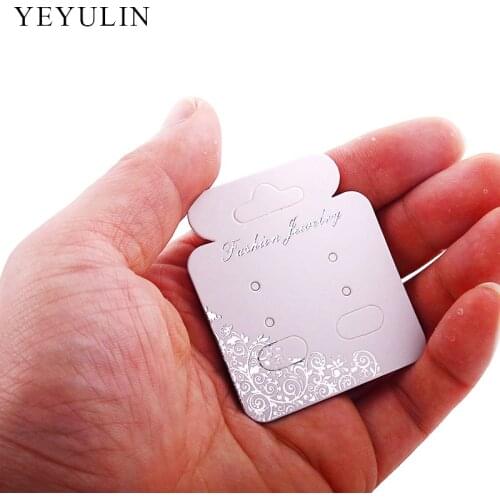 100pcs New Design 3 style Rectangle Earring Display Cards Jewelry Holder Gift Shop Tags Wholesale