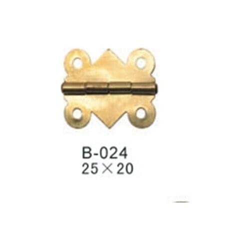 1000pcs 20*25mm 180 Degrees Brass Hinge Plated Box Craft Hardware Arts Crafts Butterfly Hinge for Wooden Case Diy