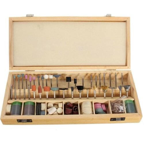 223pcs/228pcs Wooden Box Set Electric Grinding Head Cutting Grinding Polishing Grinding Head