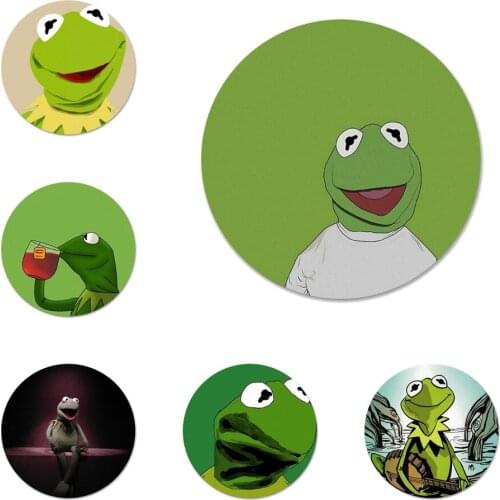 58mm KERMIT THE FROG Badge Brooch Pin Accessories For Clothes Backpack Decoration gift