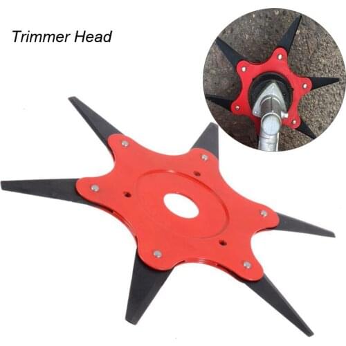 6 Blades Electric Grass Trimmer Head 65Mn Garden Power Tool Weed Brush Cutter Parts Replacement Accessories Tool for Lawn Mower
