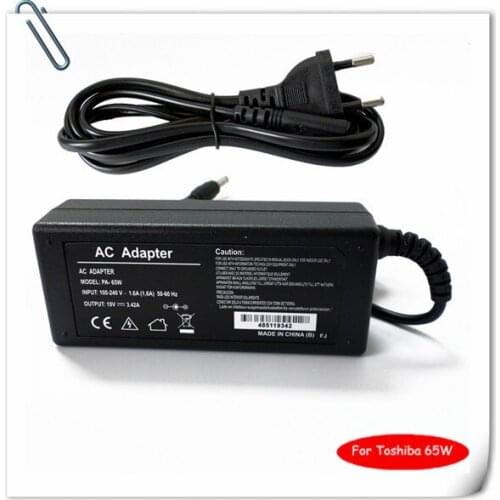 AC Adapter Battery Charger for Toshiba Satellite PA3714U-1ACA N193 V85 R33030 19v 3.42a Power Supply Cord ordenadores portatiles