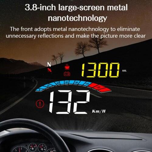 Car Head Up Display Smart HUD Head-Up Display Car-Styling Overspeed Warning Windshield Projector Alarm System Universal
