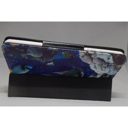 Myslc colorful Printed PU leather case Cover for OYSTERS T72HM 3G 7 Inch Tablet Tri-folding case