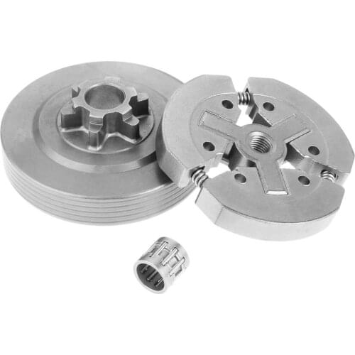 DRELD 3/8 Clutch Drum & Clutch & Needle Bearing Fit for Chinese Chainsaw 3800