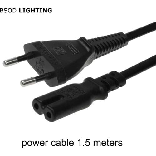 BSOD Electric Cord EU Power Cable 2Pin Cable 1.5Meter 250V 2.5A US Power Cord UK Supply Cable Lead Wire Power for Electrique