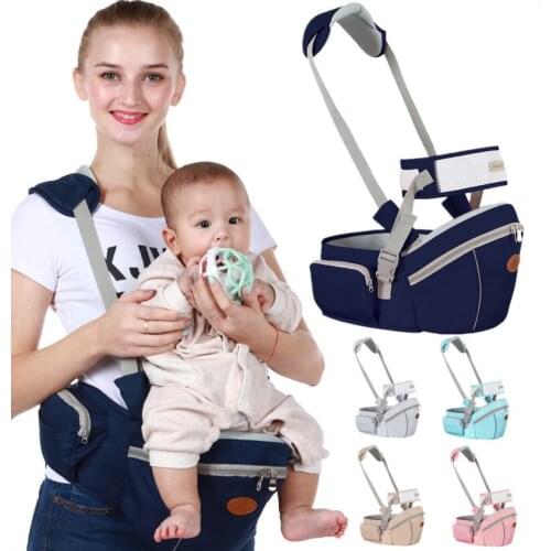 Gabesy Ergonomic Baby Carrier Newborn Waist Stool One Shoulder Hip Seat 3D Breathable Mesh Front Facing Baby Carrier For 0-2 Y