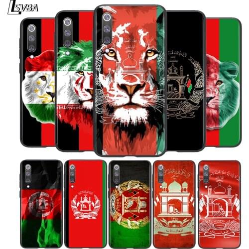 Afghan Afghanistan Flag Soft TPU For Xiaomi Mi 11i 11 10T 10 9T 9 A3 8 Lite CC9 SE Note10 Lite Ultra Pro Black Phone Case