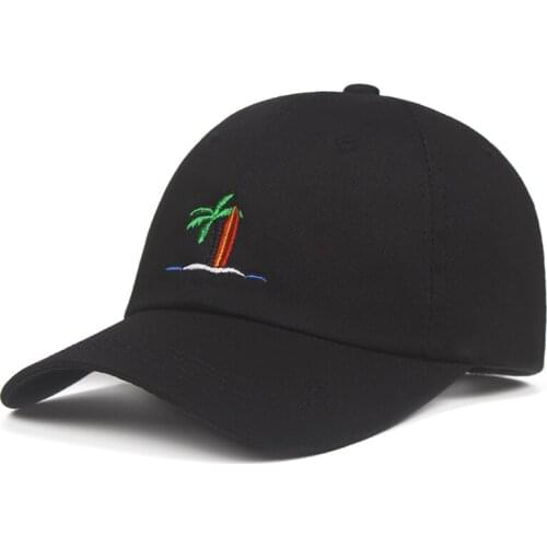 2020 new Embroidery Palm Trees sailboat Dad Hats Take A Trip Baseball Cap Coconut Trees Hat Strapback Hip Hop Cap Adjustable