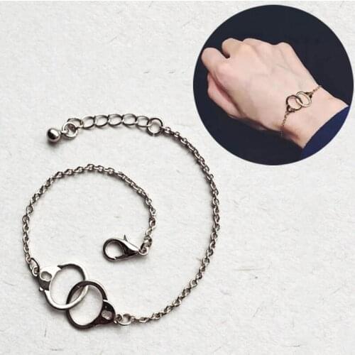 New Women Handcuffs Shaped Chain Bracelet Fashion Lock Bracelets Summer Holiday Gifts M760 LXH
