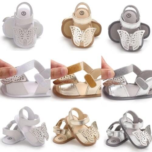 Baby Girls Boys Butterfly Soft Sole Shoes Casual Toddler Infant Moccasin Sandals
