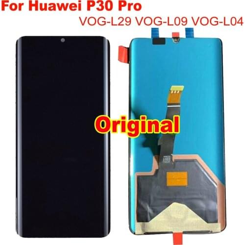 Original Amoled LCD Screen For Huawei P30 Pro VOG-L29 VOG-L09 VOG-L04 Display Touch Panel Digitizer Assembly Sensor Replacement