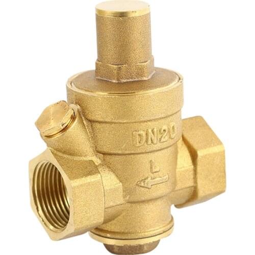 G 1/2" 3/4" 1" 2" Brass Water Pressure Reducing Maintaining Valve DN15/DN20/DN25/DN32 Regulator Adjustable Relief Valve Gauge