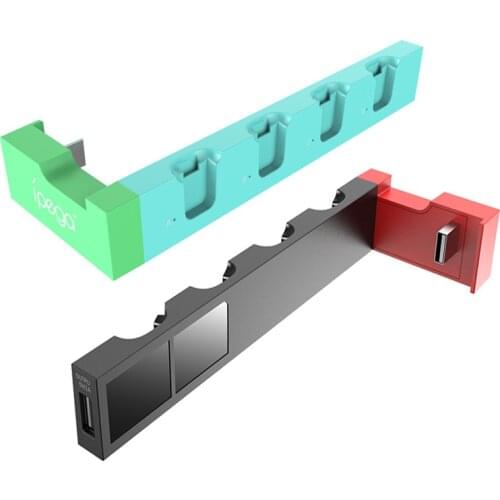 Pg-9186 game controller loading station for joy con controllers with compact and portable indicators