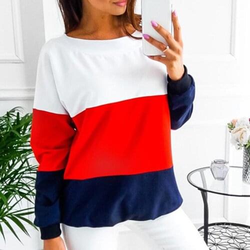 Sexy Backless Bandage Lace-up Sweatshirt Women Hoodies Contrast Color Stitching Pullover Femme Long Sleeve Autumn Top