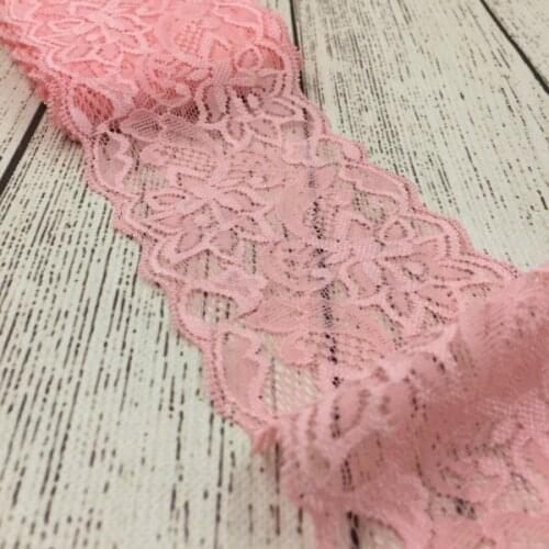 10yards/color/pack 3 inch wide Tulle Lace Trim Lace Ribbon for Ornaments Elastic Lace Stretch for Baby Girls Hair Accessories