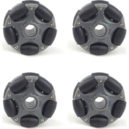 4Pcs 58mm Plastic Omni Wheel for Robot Kit Servo Motor Omni Wheel 14135