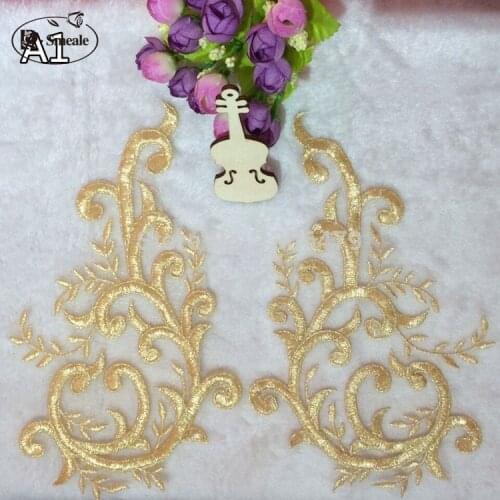 5pairs New Flowers Patch Wedding Decoration DIY Ornaments Lace Applique Accessories Bride Clothing To Accessorie RS1980
