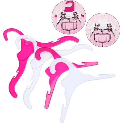 5pcs/set Plastic Tough Pet Dog Puppy Cat Clothes Clothing Rack Hanger Cute Fashion Pet Hangers