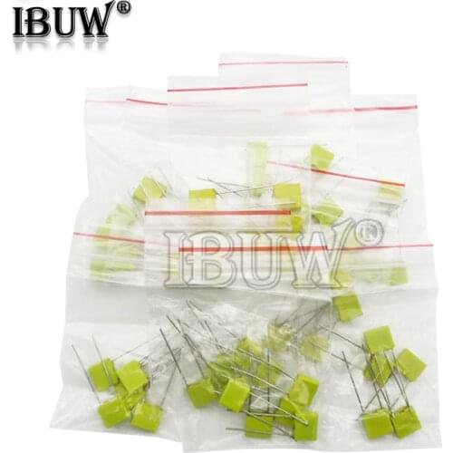 50PCS =10 kinds * 5 PCS Correction capacitor package kit KIT 100V 102J 152J 332J 472J 103J 333J 473J 104J 224J 474J