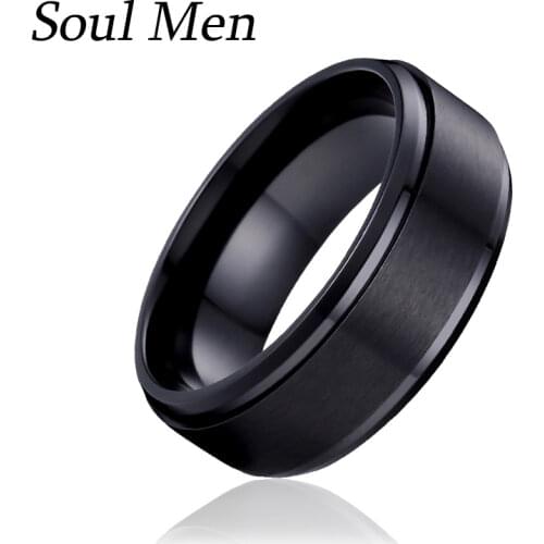 9mm Black Zirconium Rings for Men Women Brushed Flat Comfort Fit Wedding Band