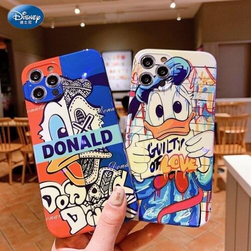 Disney Donald Duck IMD phone Case for Iphone 11 Pro Max 12 Mini Back Cover Blu-ray Silicone TPU Coque zz0424-9