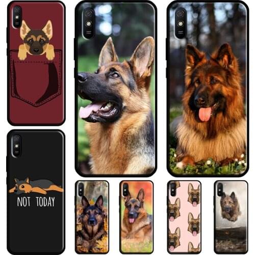German Shepherd Funny dog For Xiaomi Redmi 9T 9C 9A K40 Case For Redmi Note 10 Pro Note 9 Pro 8 Pro Note 8T 9S Cover