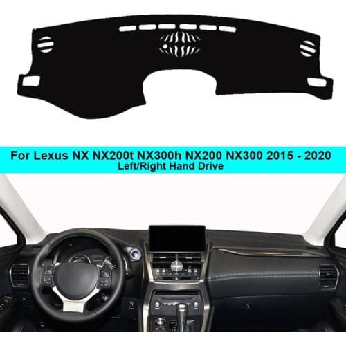 2 Layer Car Dashboard Cover Carpet For Lexus NX NX200t NX300h NX200 NX300 2015 - 2020 Car Decoration Dashmat Sun Shade Anti-sun