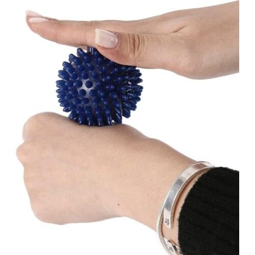 6 cm Density Spiky Massage Ball Foot Pain Plantar Fasciitis Reliever Treatment Hedgehog PVC High Ball Massager Acupressure Ball