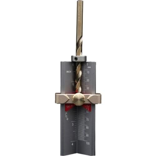 Multi-functional Woodworking Tools Depth Height Gauge Limit Ring Installation Aid Drill Angle Measurer Rule