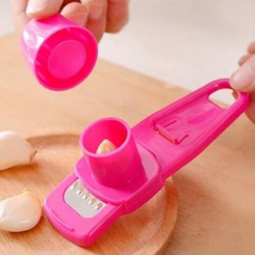 Multi Functional Ginger Garlic Grinding Grater Planer Slicer Mini Cutter Cooking Tool Kitchen Utensils Accessories Random color